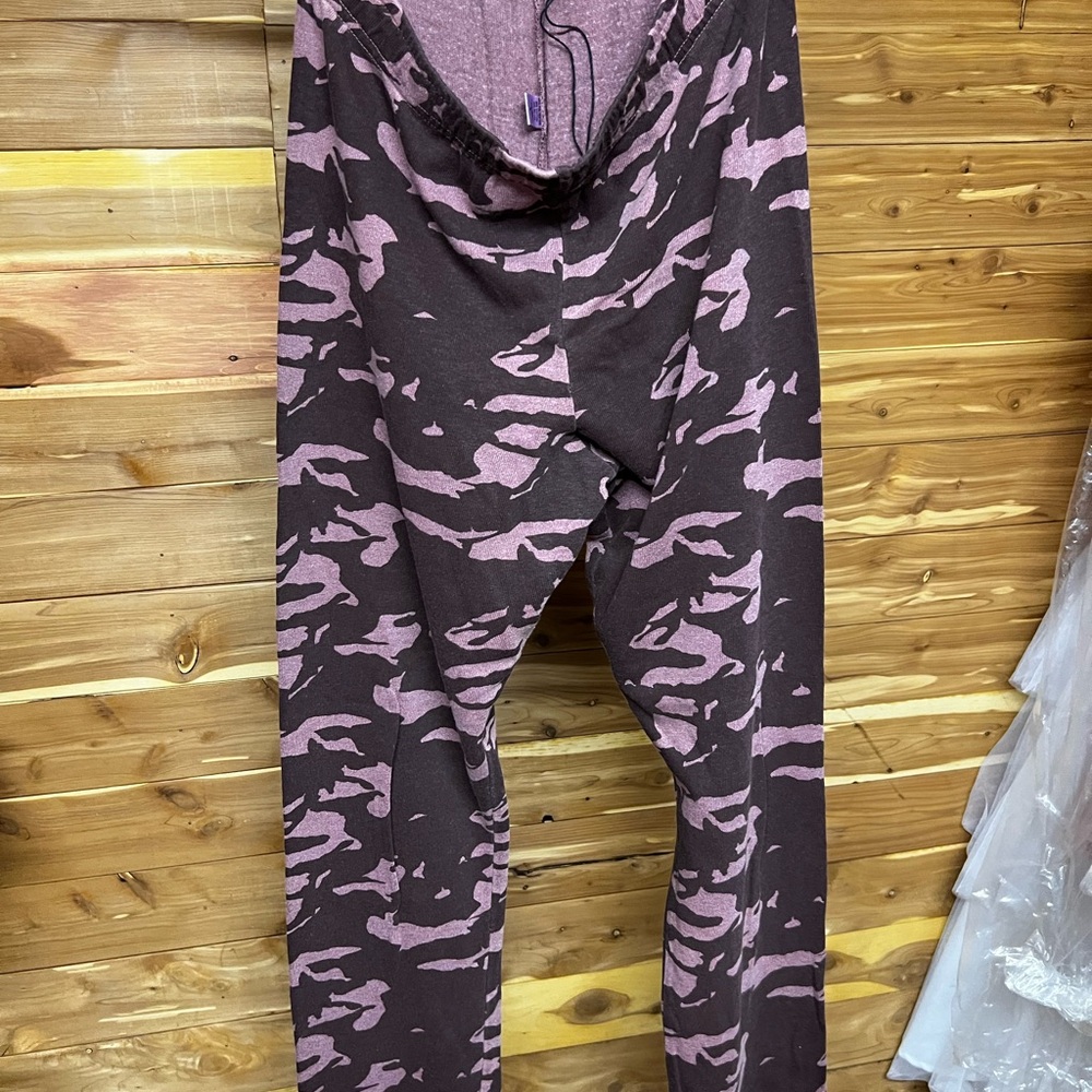 Pink and Brown Camouflage Leggings